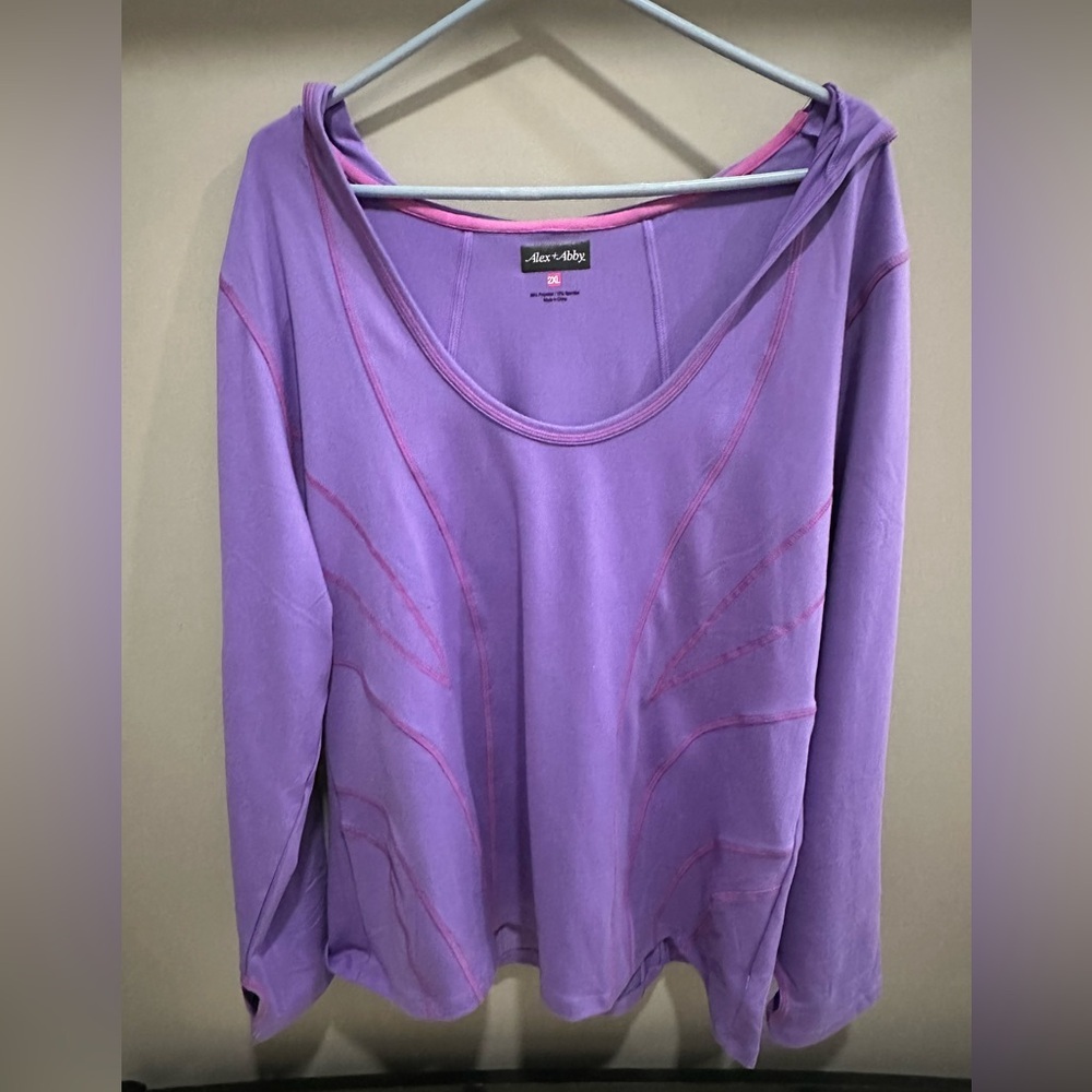 New w/o tag Alex + Abby Purple and Pink Women's Hoodie Activewear